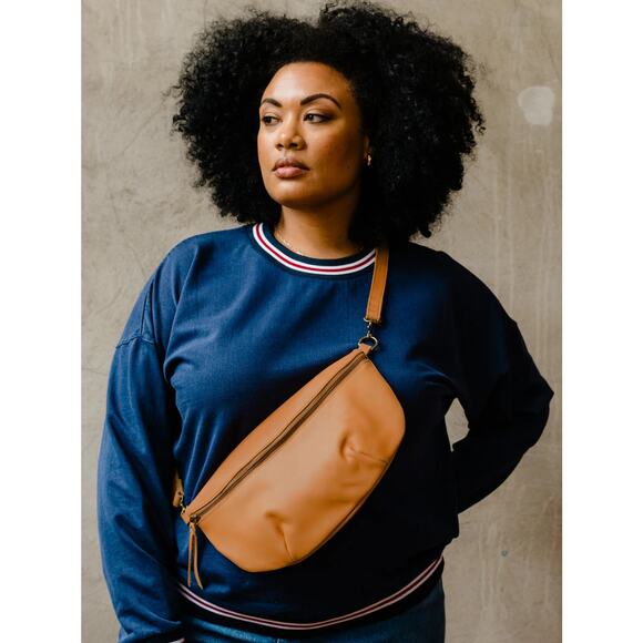 ABLE Berkeley Belt Bag- Cognac - Picture 2 of 4